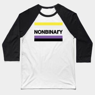 NON BINARY FLAG DESIGN LGBT COMMUNITY Baseball T-Shirt